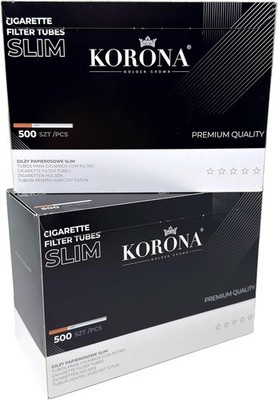 1 Karton Korona Filterhülsen STANDARD oder SLIM 1000 STÜCK Leerröhren pro Karton
