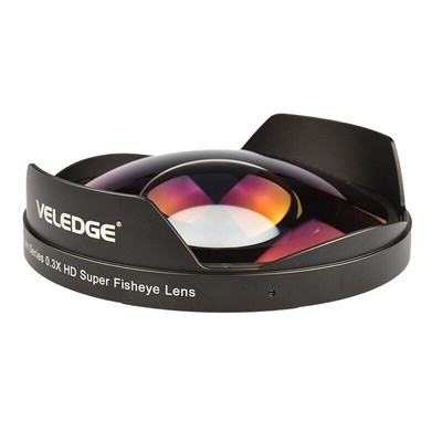 0.3X Ultra Wide Angle Fisheye Lens With Adapter For Camcorder Video Recorder