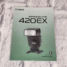 Canon Speedlite 420EX Flash Instruction Manual English Edition
