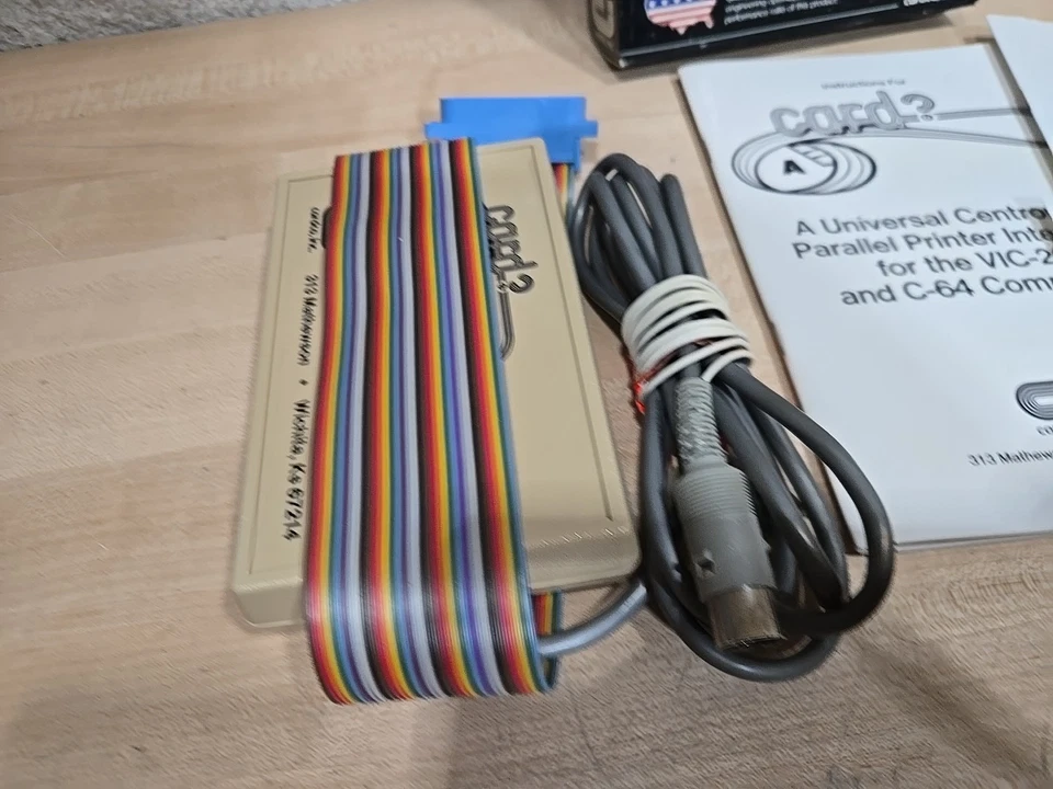 Vintage Printer Interface Vic-20 C-64 Cardco Cardboard Box Manual Commodore - Image 2 of 4