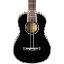 Mitchell MU75BK Concert Ukulele Black 197881386511 RF
