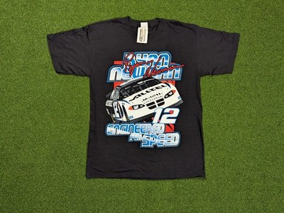 VTG Deadstock NASCAR RYAN NEWMAN-12-ENGINEERED FOR SPEED-T-SHIRT NEW Sz Large
