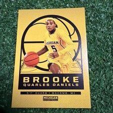 2025-2026 Valiant Brooke Quarles Daniels  Michigan Basketball Maize Parallel AM1