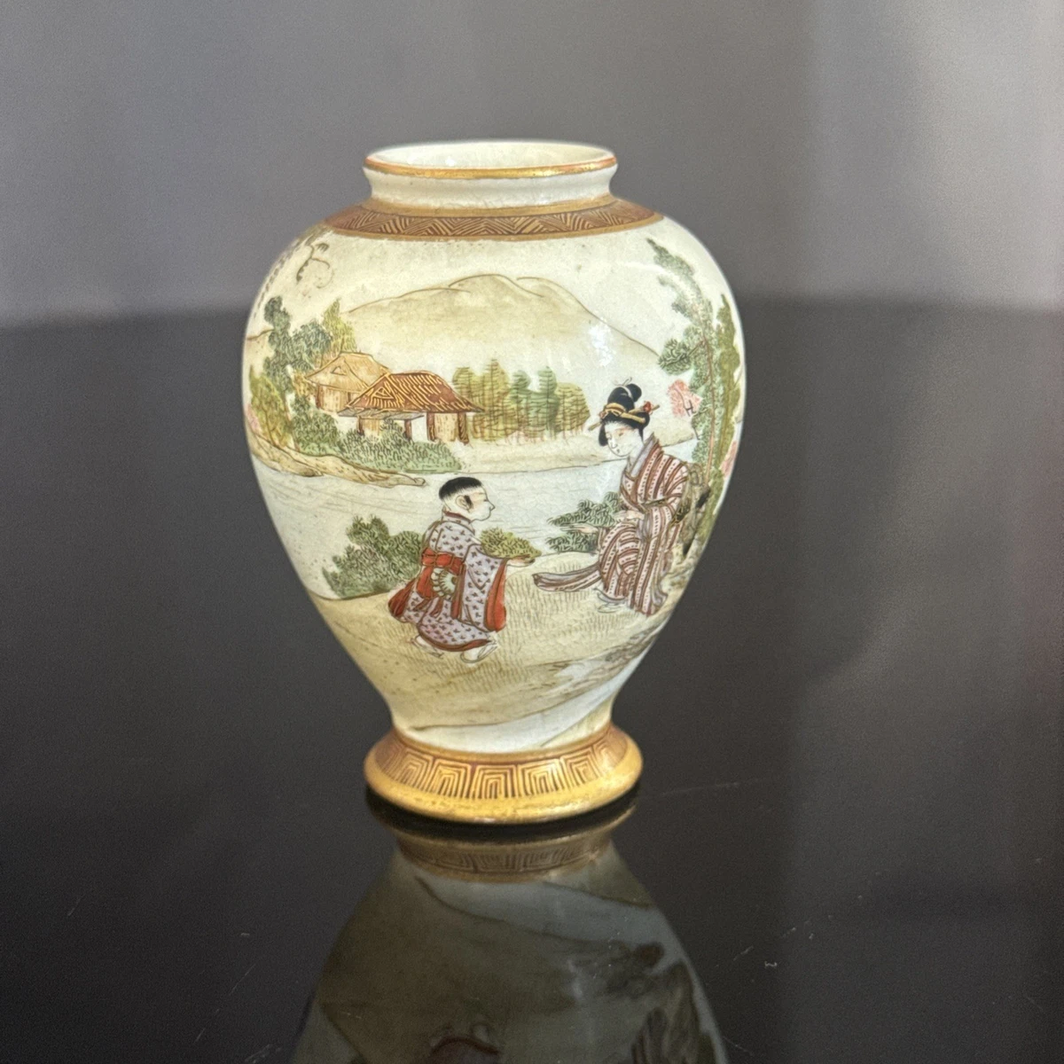 萨摩锦光山在日本古董花瓶| eBay