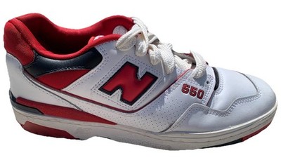 Size 11 - New Balance Basketball 550 White Red Black Court Shoes BB550SE1 Men's