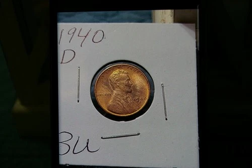 1940 d uncirculated wheat cent
