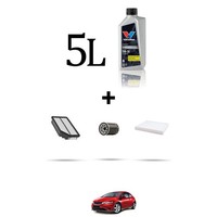 Hoffcar Wartungskit 3 Filter Und 5L ÖL FüR Honda Civic Viii 2.0 148KW Ab 2007