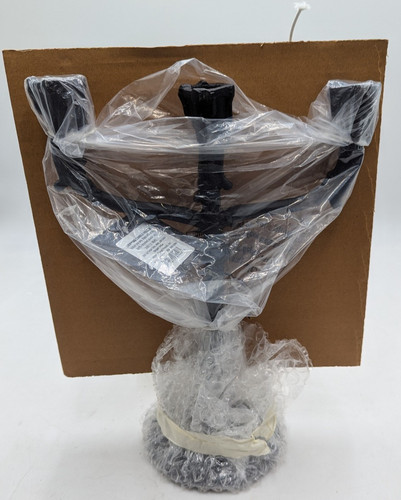 12"x10" Taper Cast Aluminum Macabre-Labra Dripping Candelabra Black - John Deria