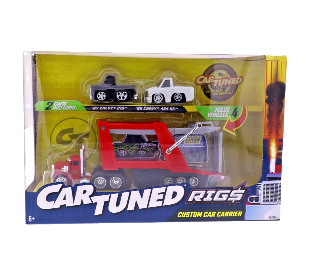 CarTuned Rigs Custom Car Carrier Toy Set