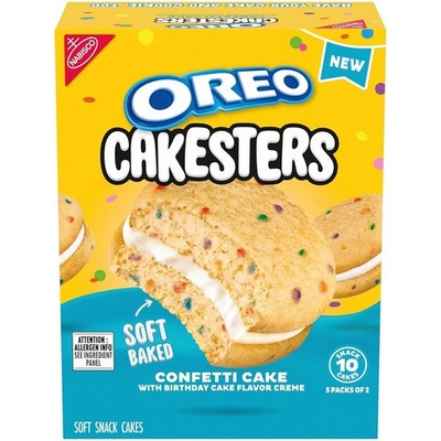 OREO Cakesters Confetti Cake Soft Snack Cakes 5 Pack