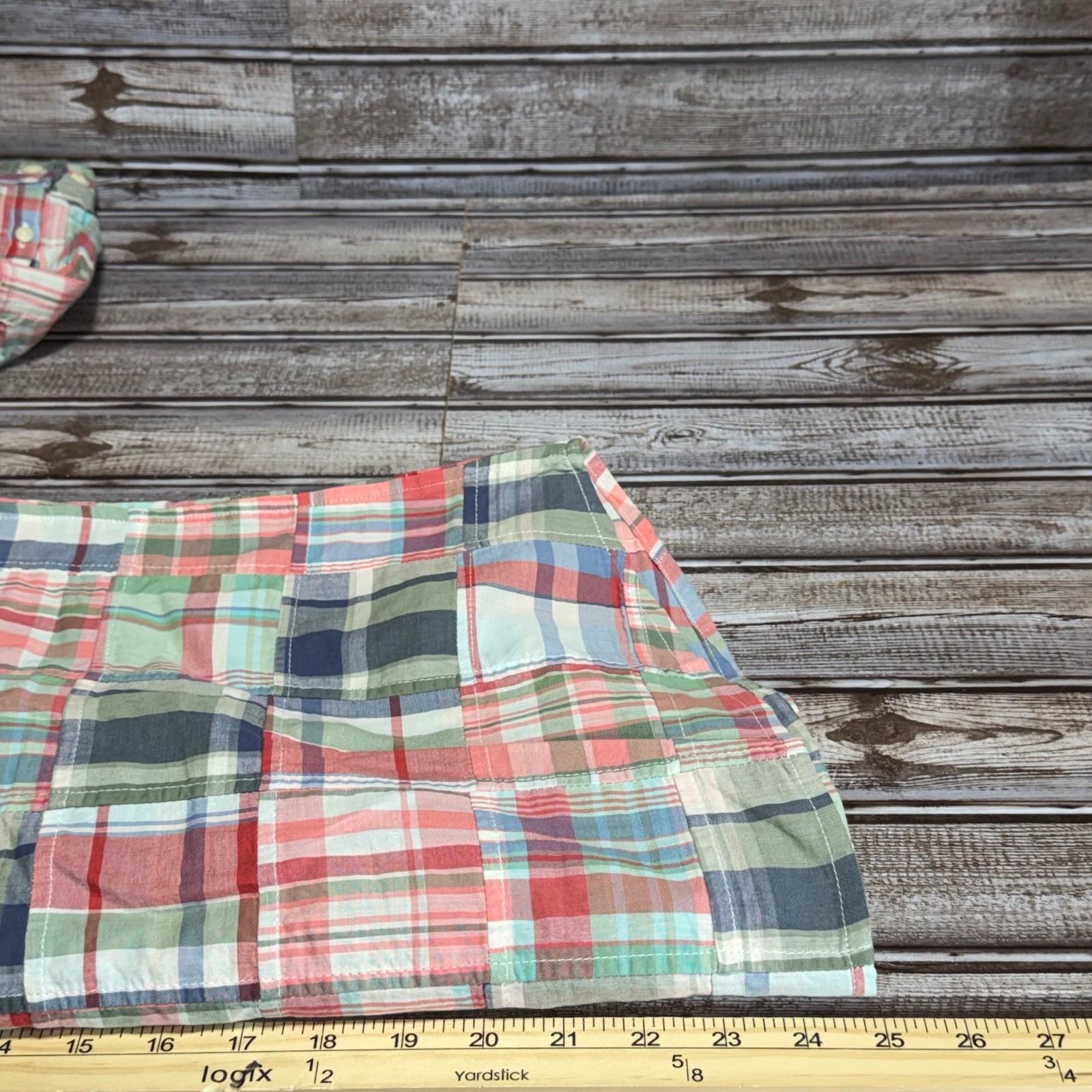 L.L.Bean Patchwork Plaid Button Down Shirt Women'… - image 6