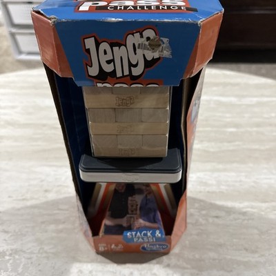 Jenga Pass Challenge Tower Building Game Hasbro NIB Hasbro Gaming Stack & Pass