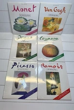 6 Art Activity Pack Picasso Van Gogh Renoir Monet Paperback Mila Boutan NEW