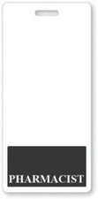 5 Pack - PHARMACIST Vertical Badge Buddies - Heavy Duty Hospital Card ID Buddy