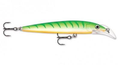 Rapala Scatter Rap Deep Husky Jerk SCRDHJ10-GTU Green Tiger UV 4'' 3/8 oz Lure