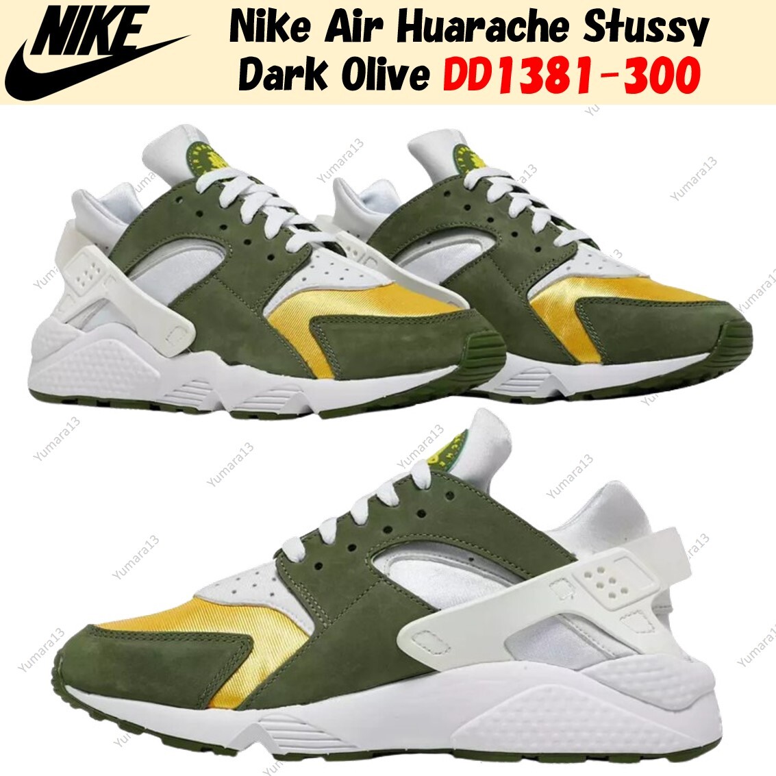 huarache stussy olive