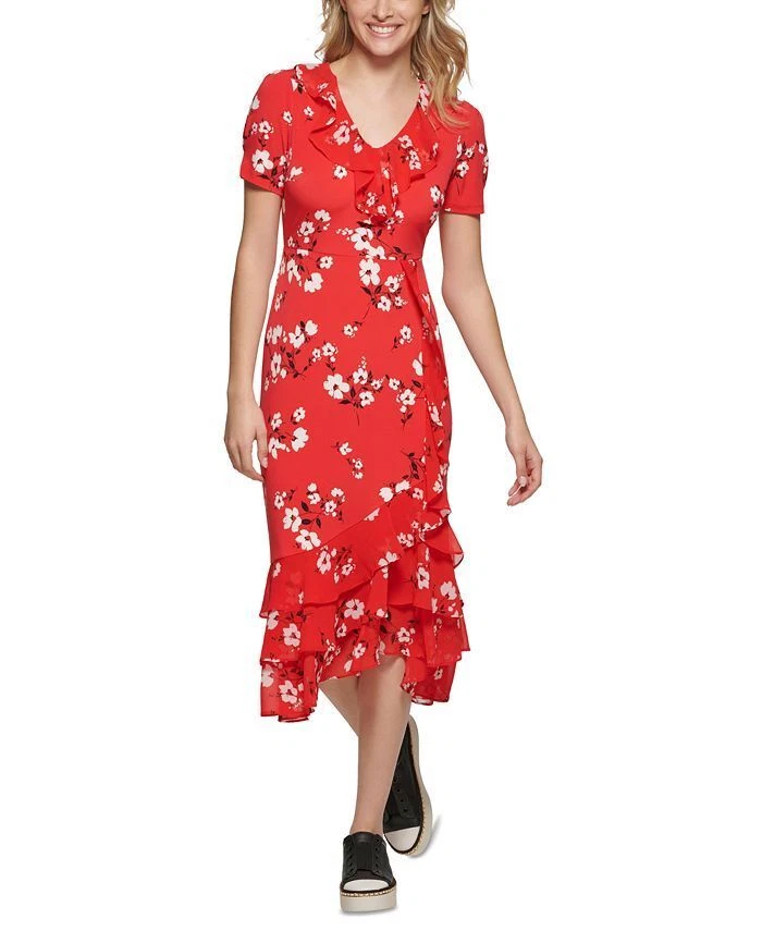 Karl Lagerfeld Paris Red Dress Discount