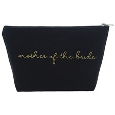 Bridal Party Make Up Bag Set Black, Mother Of The Bride 1 Qty  Black
