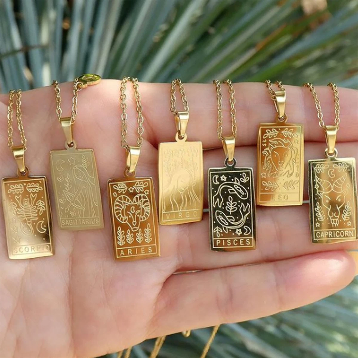 Gold hotsell zodiac jewelry
