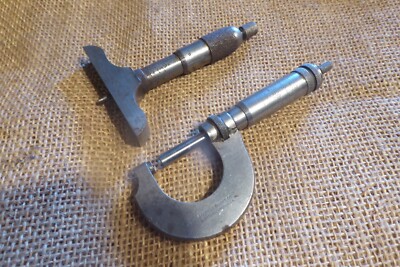 Goodell Pratt Co. 0-1'' Mikrometer & Tiefenmikrofon