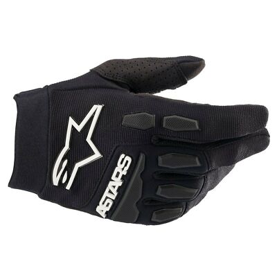 2023 ALPINESTARS JUGEND VOLLBOHRHANDSCHUHE SCHWARZ MX MOTOCROSS BMX KINDER JR JUNIOR