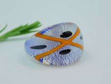 Venetian Glass Handmade Dome Ring, Murano Italian Glass Ring, Artisan Ring "6.75