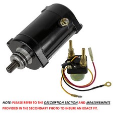 Starter & Relay Solenoid for Kawasaki JT1100 1100 Stx 1999 27010-3724 27010-3760