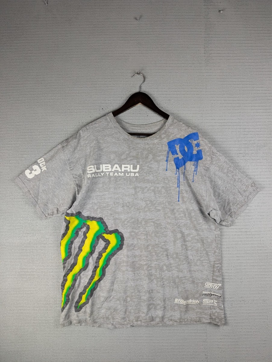 Ken Block T-shirt Monster DC Shoes Subaru Racing #43 size XL Aop 2