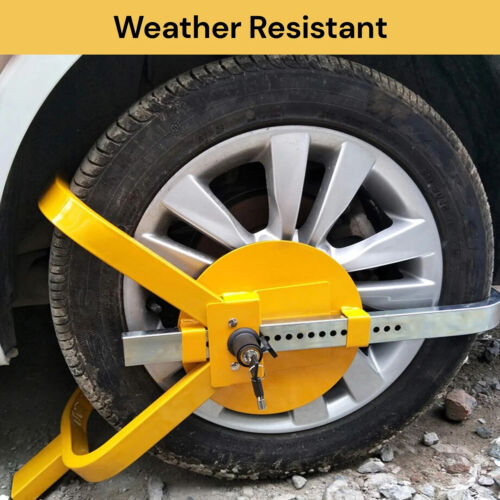 Wheel Defender Clamp Wheel Lock Extendable Anti Theft Lock Heavy Duty 13''-15'' - Picture 4 of 11