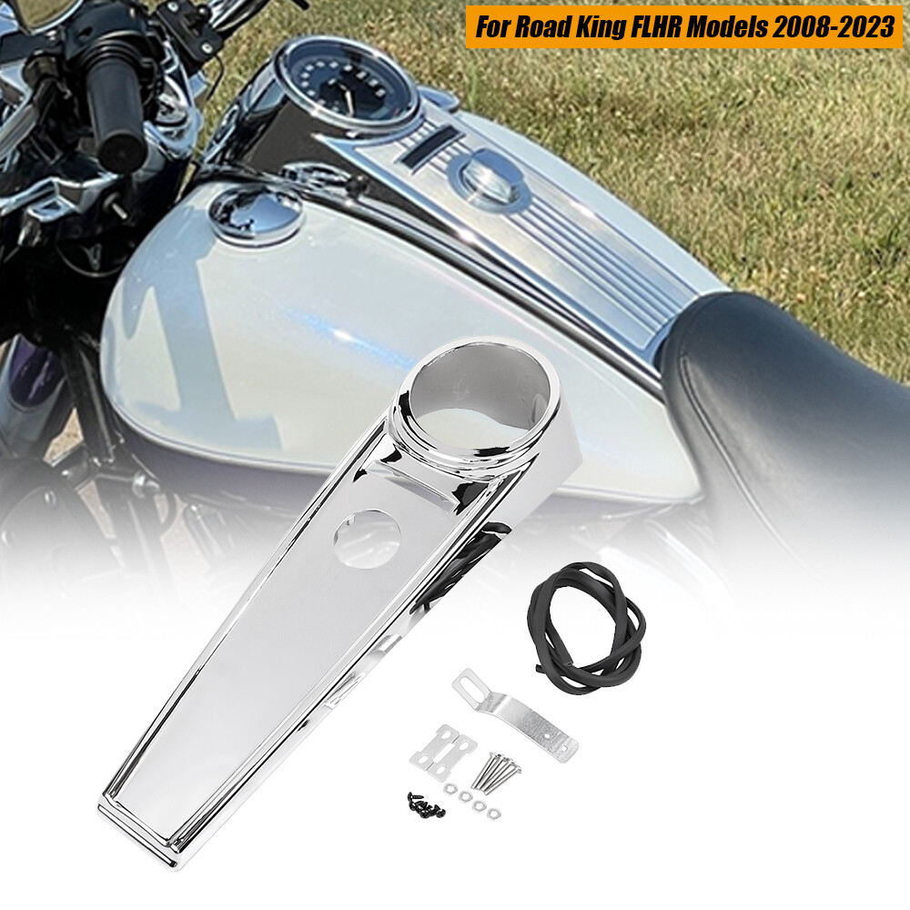 Chrome ABS Front Dash Fuel Tank Console Fit For Harley 2008-2023