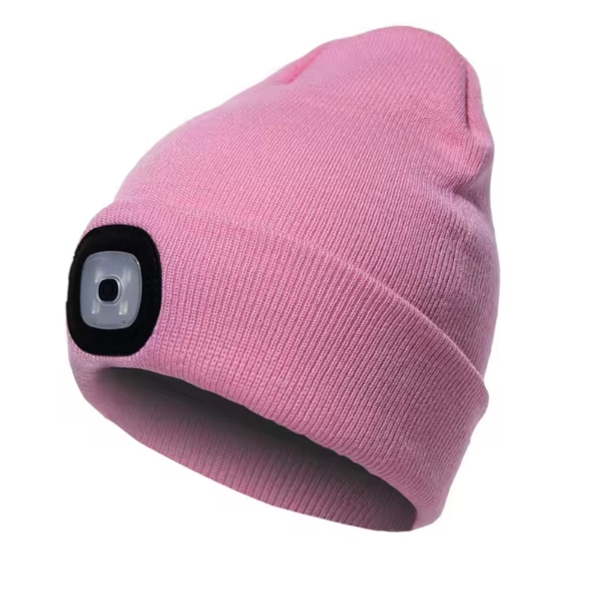 Gorro LED caliente recargable linterna frontal unisex bicicleta de senderismo...
