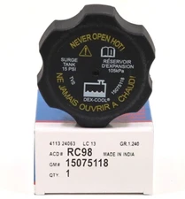 GM ACDelco RC98 Coolant Tank Cap 01–10 Silverado Sierra LB7 LLY LBZ LMM Duramax