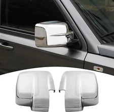 Chrome Rear View Side Mirror Cover Trim Accessories for Jeep Patriot 2011-2016