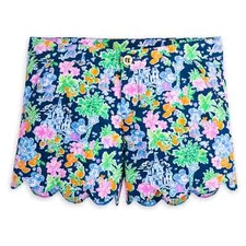Disney Parks x Lilly Pulitzer Mickey & Minnie Mouse Buttercup Shorts RARE GIFT