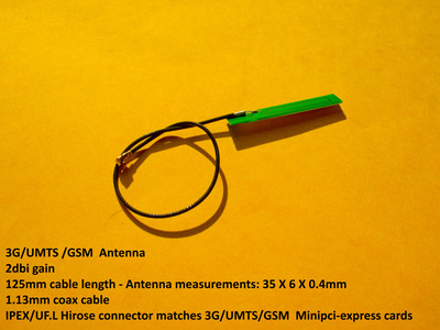 3G UMTS GSM Antenna Aerial Laptop IPEX UFL Connector 2dbi for Minipci-express