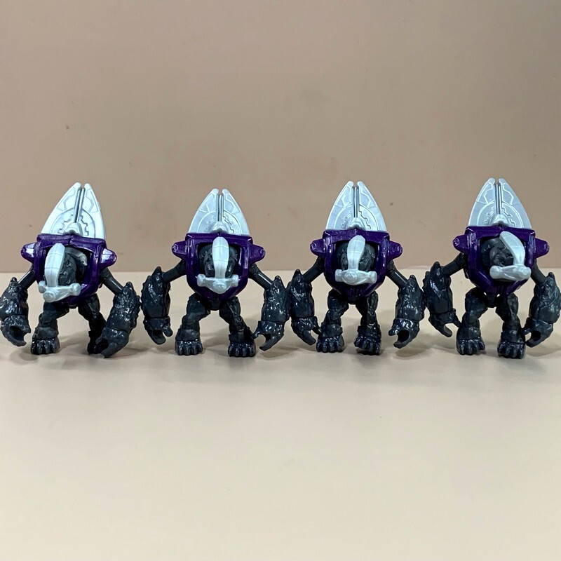4pcs Mega Construx Halo Grunt Specops Purple Grunt Mini