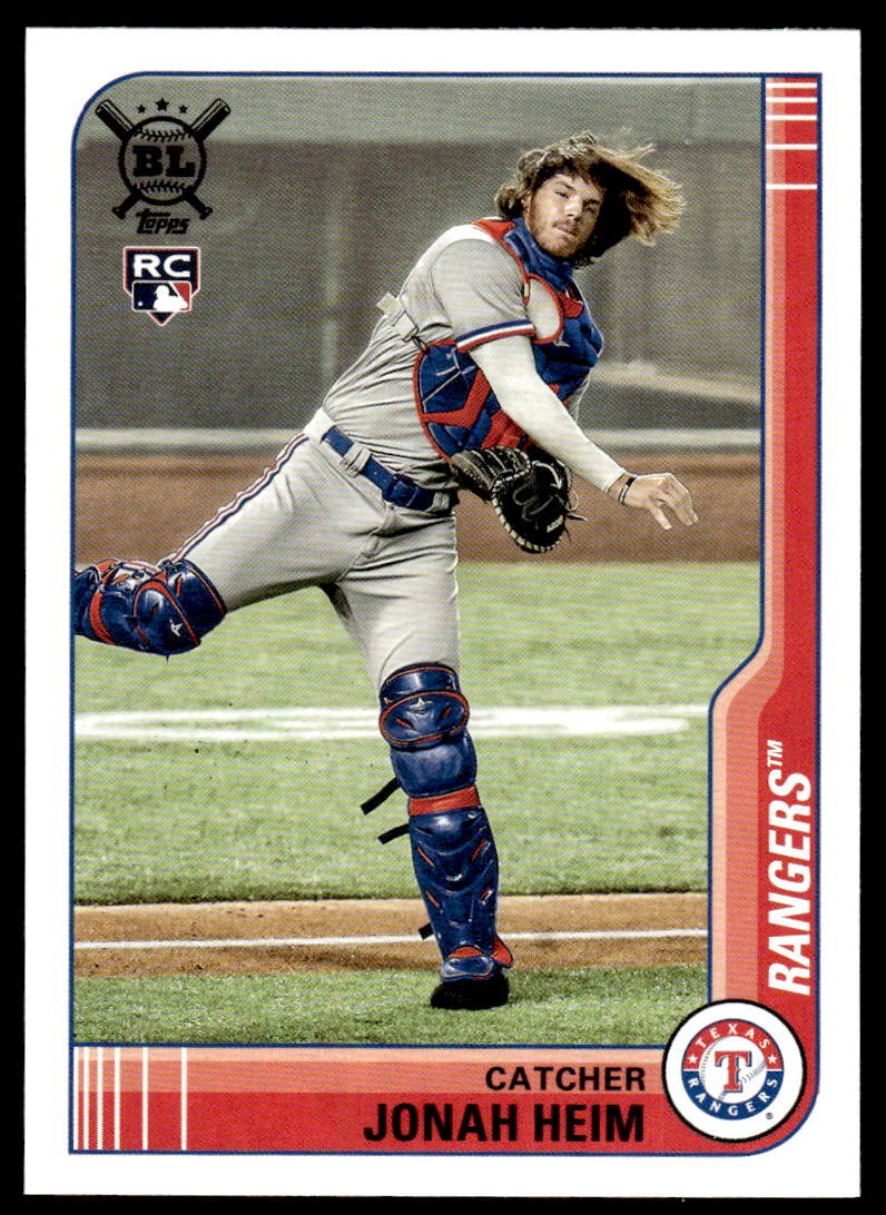 2021 Topps Big League #115 Jonah Heim  Texas Rangers Baseball