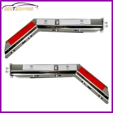 Semi Truck Spring Loaded Mud Flap Hanger Angled Stainless Steel RH&LH 1.125"