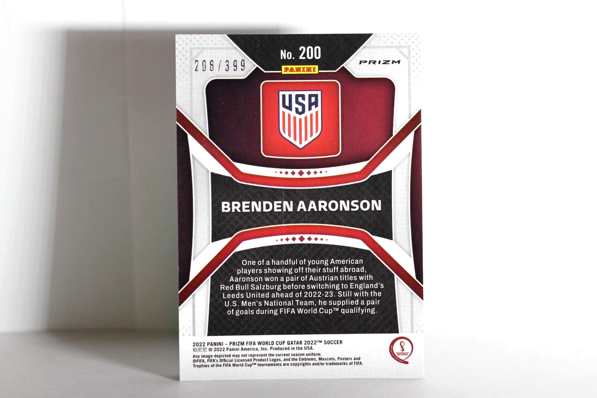 2022 PANINI PRIZM UNITED STATES /399 BRENDEN AARONSON #200 (SC24