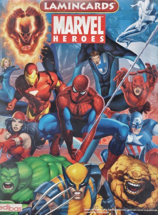 MARVEL HEROES LAMINCARDS TRADING CARDS 2008 EDIBAS SCEGLI MENU