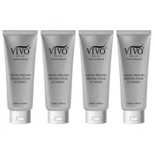 Vivo Per Lei Facial Peeling Gel Tube - with Dead Sea Minerals - Pack of 4