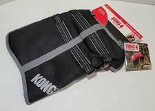 KONG Outerwear Rip-Stop Blanket Jacket Water Resistant Reflective Black L 20-23"