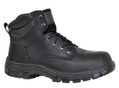 Work Zone N690 6  Soft Toe Work Boots Leather Men's Size 9 Black