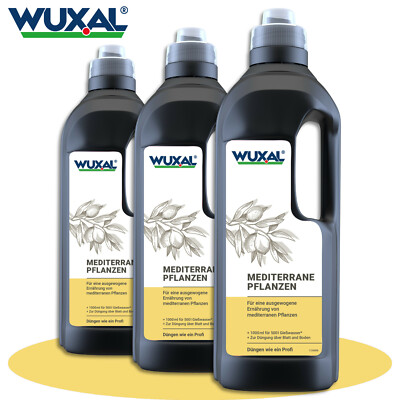 WUXAL 3 x 1 l Mediterrane Pflanzen Palme Olive Orange Zitrone Limette