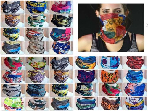 Unisex Multipurpose Neck Gaiter Face Scarf Sun Shield Windproof Headwea 026 - Picture 10 of 18