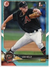 2018 Bowman Draft 1st Bowman Sky Blue SP/499 Levi Kelly #BD-102