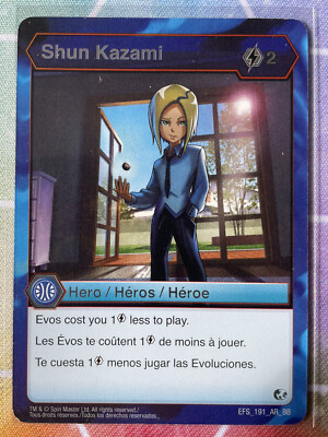 Bakugan: Battle Brawlers Aquos Shun Kazami Hero Card EFS_191_AR_BB