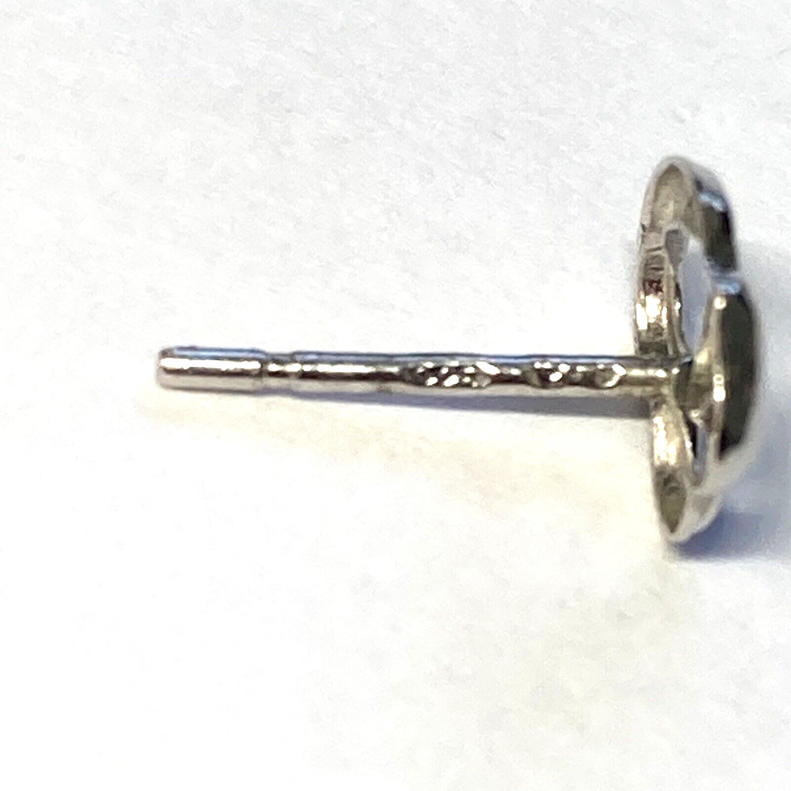 Artisan Tiny Open Heart Stud Earrings - image 3