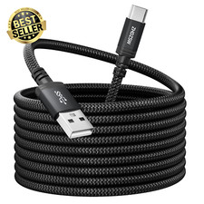 Extra Long 4M USB-C Charger Cable Fast Charging Braided for PS5 Samsung LG Moto