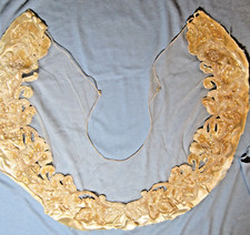 STUNNING Vintage 1950's Wedding Gown Dress BEAD  PEARL COLLAR NECKLINE TRIM